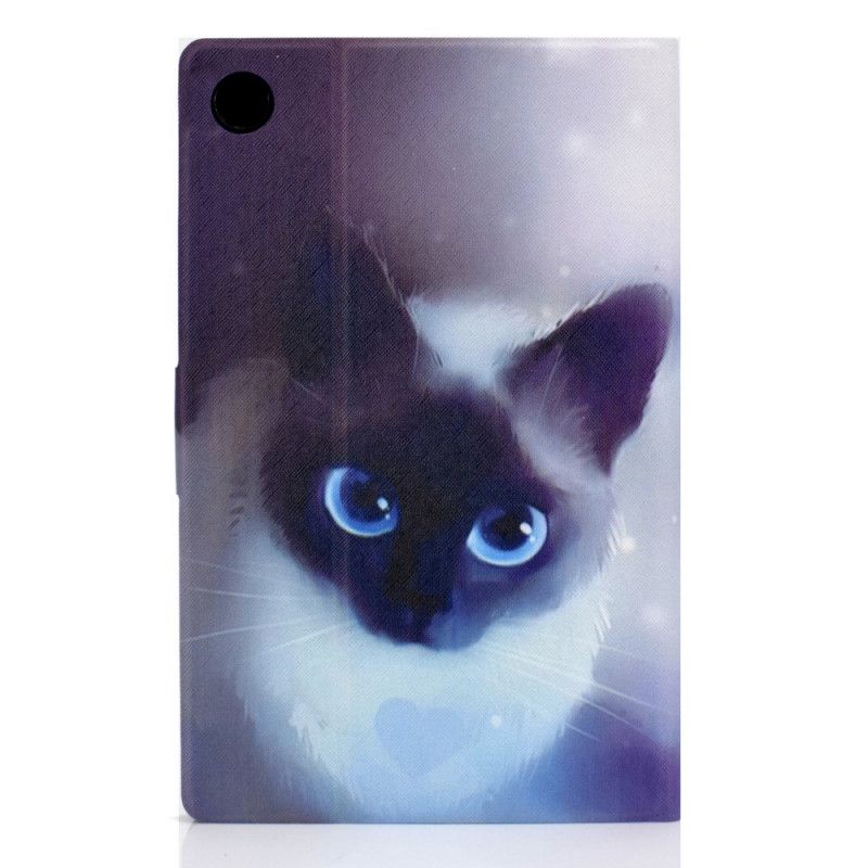 Leren Hoesje Huawei MatePad T 8 Kat Met Blauwe Ogen