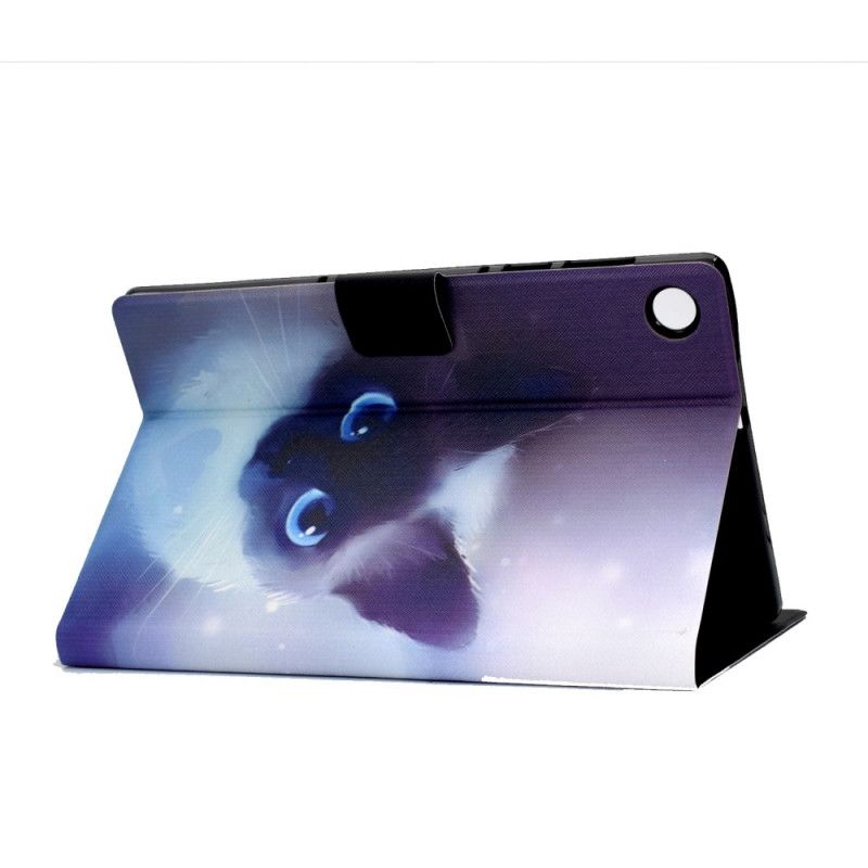 Leren Hoesje Huawei MatePad T 8 Kat Met Blauwe Ogen