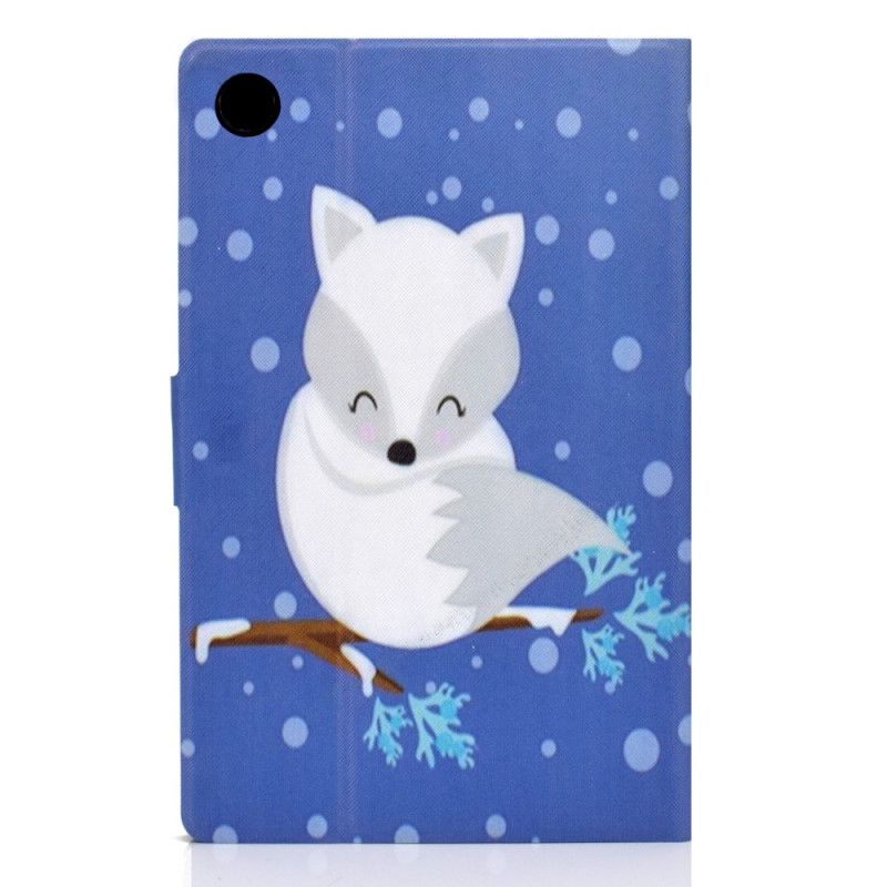 Leren Hoesje Huawei MatePad T 8 Oranje Wit Vos