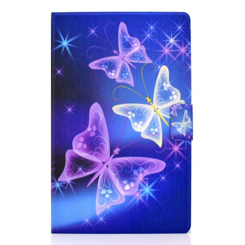 Leren Hoesje Huawei MatePad T 8 Paars Donkerblauw Vlinderfee