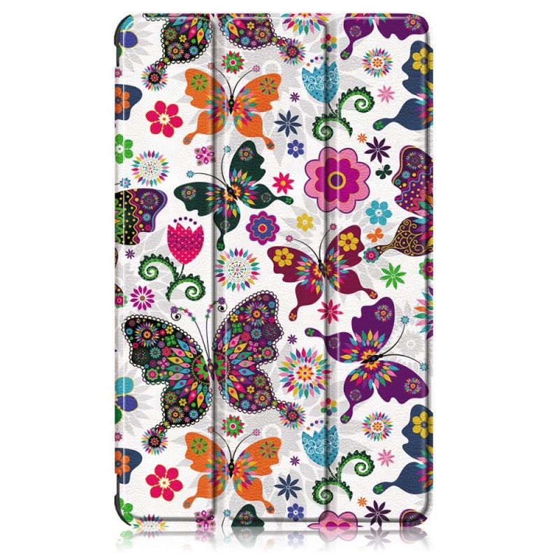 Smart Case Huawei MatePad T 8 Versterkte Vlinders En Bloemen