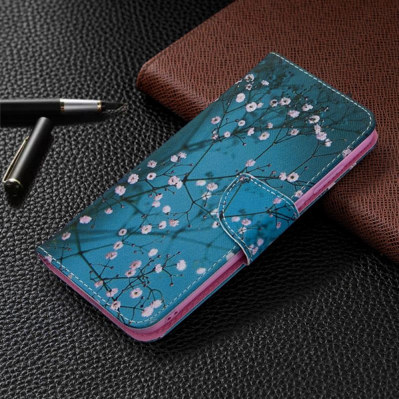 Bescherming Hoesje Samsung Galaxy M11 Telefoonhoesje Bloeiende Boom