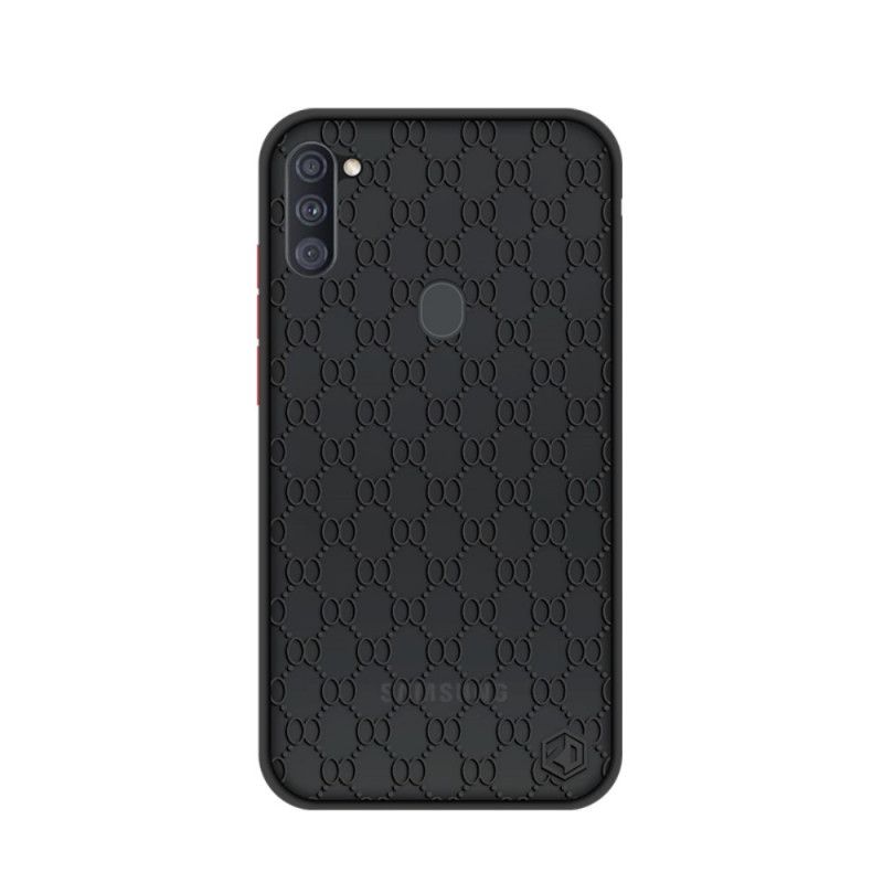 Case Hoesje Samsung Galaxy M11 Wit Zwart Telefoonhoesje Dennen Dun Serie Ii Pinwuyo