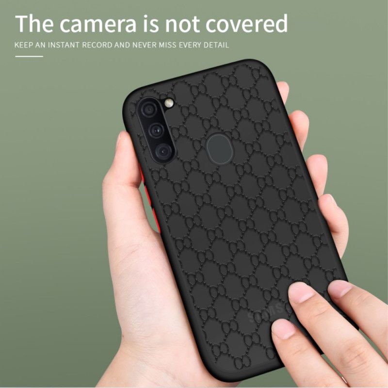 Case Hoesje Samsung Galaxy M11 Wit Zwart Telefoonhoesje Dennen Dun Serie Ii Pinwuyo