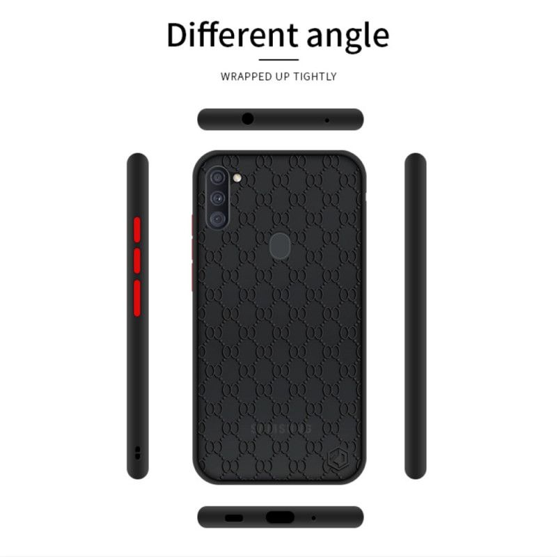 Case Hoesje Samsung Galaxy M11 Wit Zwart Telefoonhoesje Dennen Dun Serie Ii Pinwuyo