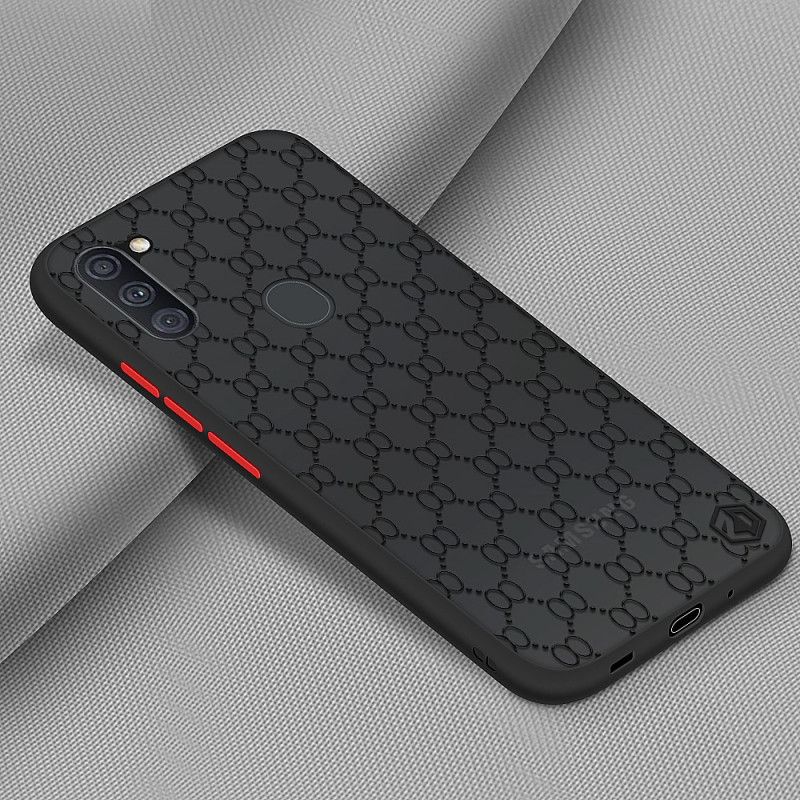 Case Hoesje Samsung Galaxy M11 Wit Zwart Telefoonhoesje Dennen Dun Serie Ii Pinwuyo