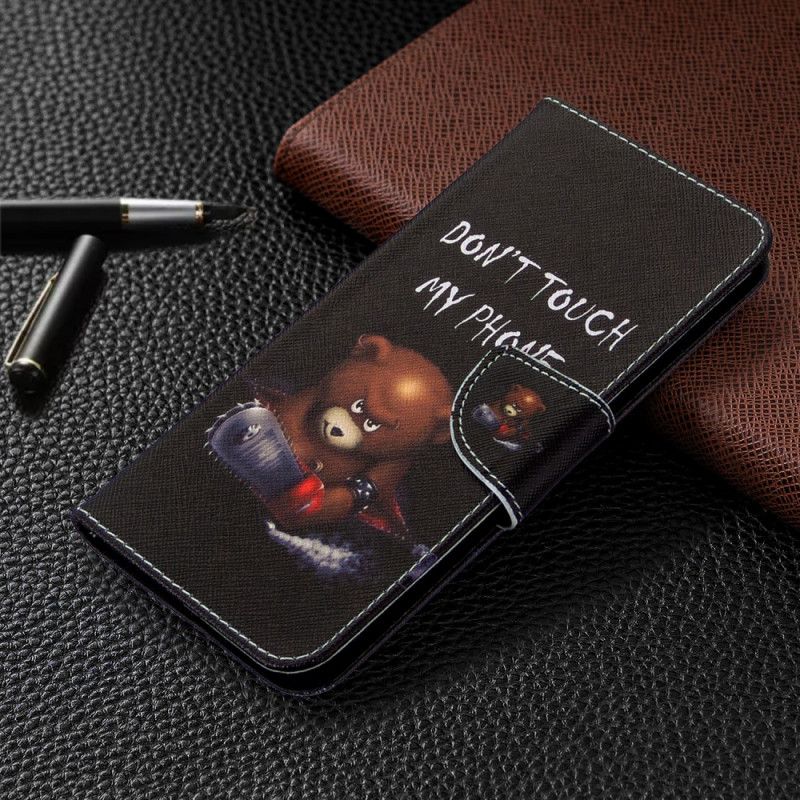 Cover Folio-hoesje Samsung Galaxy M11 Telefoonhoesje Gevaarlijke Beer