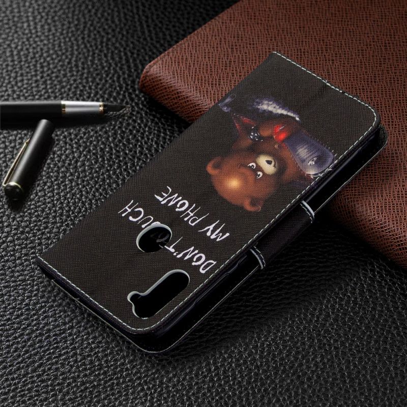 Cover Folio-hoesje Samsung Galaxy M11 Telefoonhoesje Gevaarlijke Beer