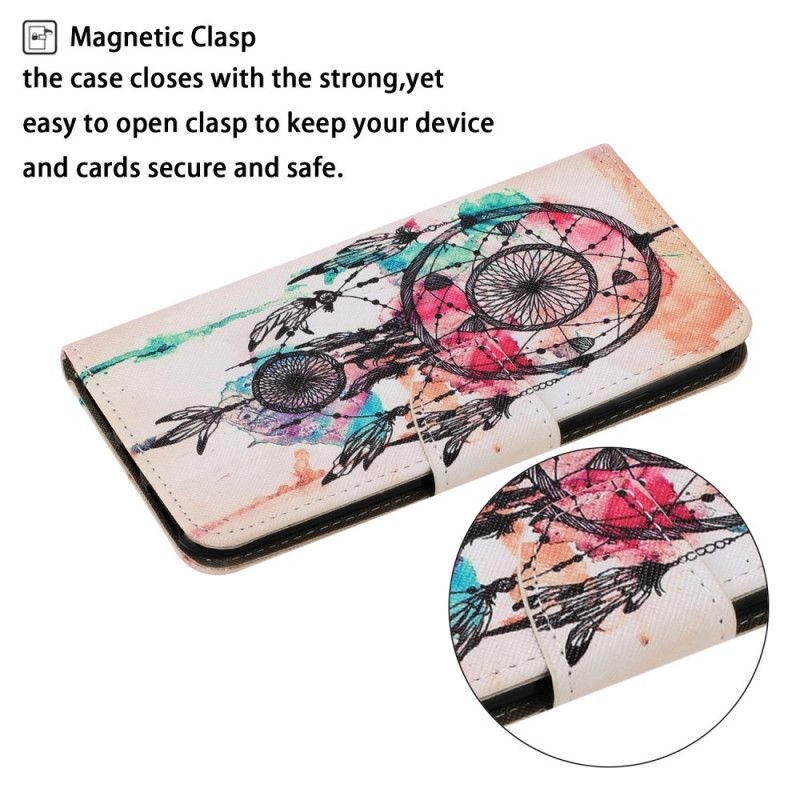 Flip Case Leren Samsung Galaxy M11 Aquarel Dromenvanger