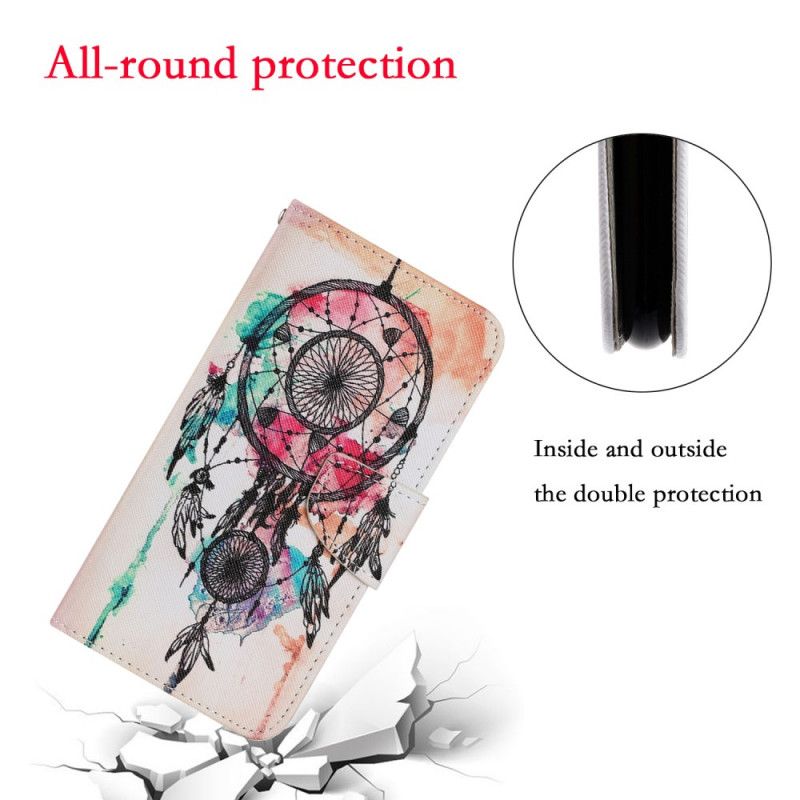 Flip Case Leren Samsung Galaxy M11 Aquarel Dromenvanger
