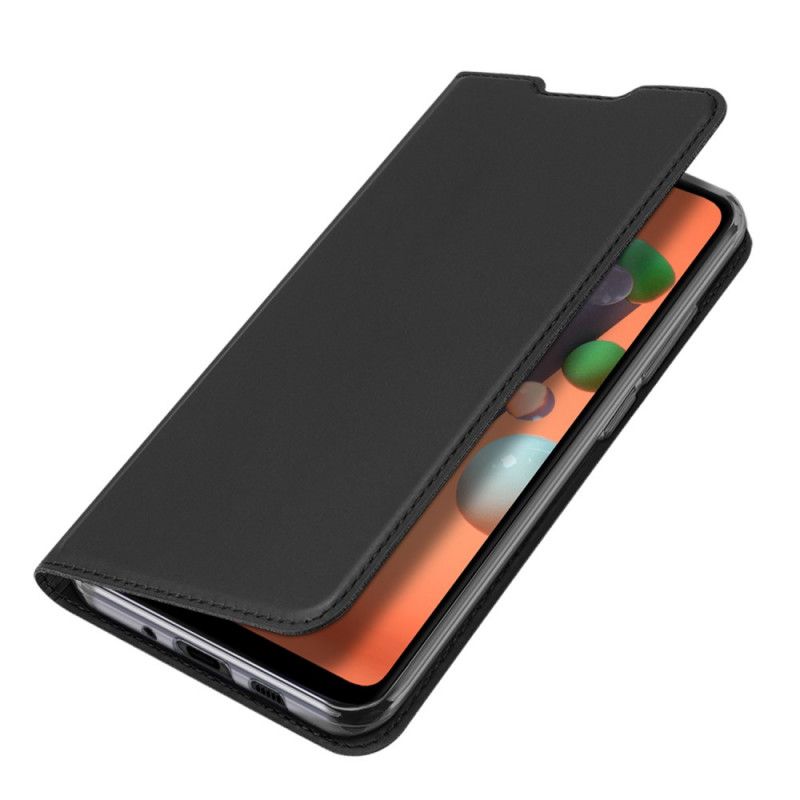 Folio-hoesje Samsung Galaxy M11 Donkerblauw Zwart Pro Dux Ducis Huid