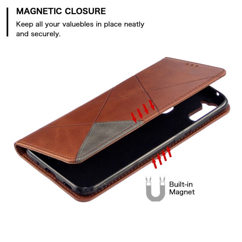 Folio-hoesje Samsung Galaxy M11 Grijs Zwart Kunstenaarsstijl