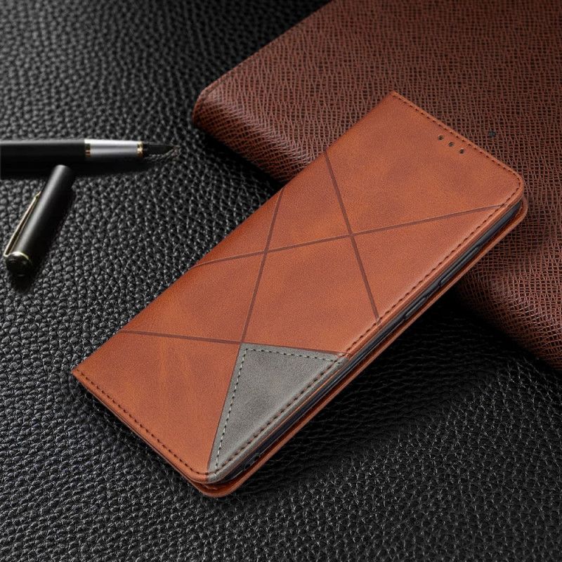 Folio-hoesje Samsung Galaxy M11 Grijs Zwart Kunstenaarsstijl