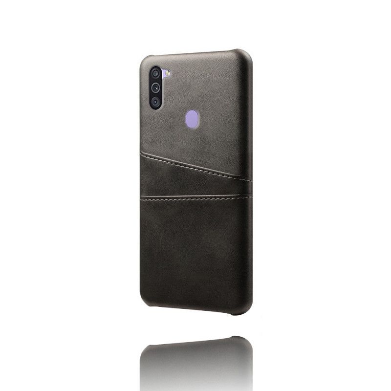 Hoesje Samsung Galaxy M11 Grijs Zwart Ksq Kaarthouder