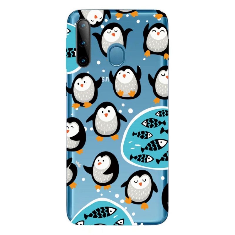 Hoesje Samsung Galaxy M11 Pinguïns En Vissen