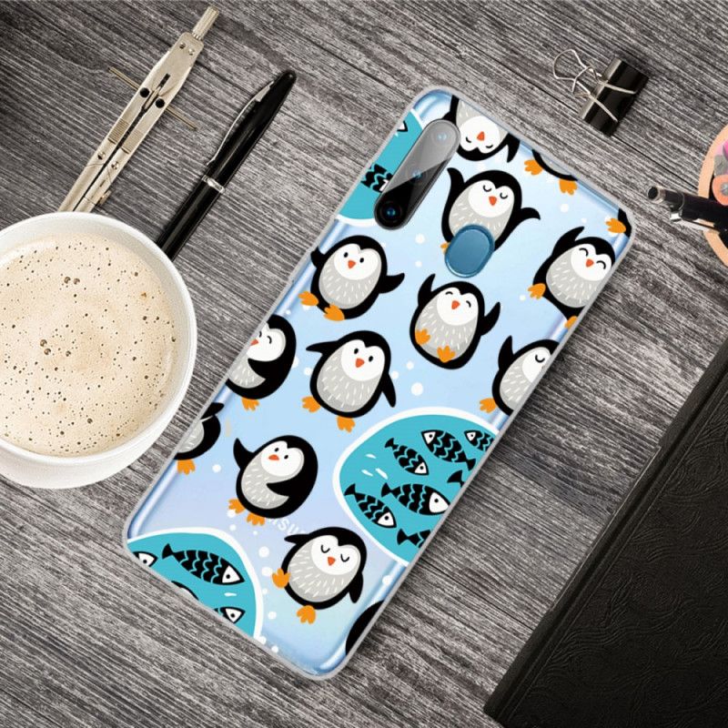 Hoesje Samsung Galaxy M11 Pinguïns En Vissen