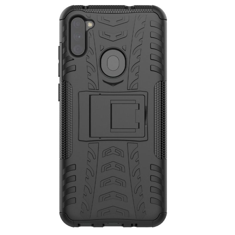 Hoesje Samsung Galaxy M11 Wit Zwart Ultrabestendige Premium