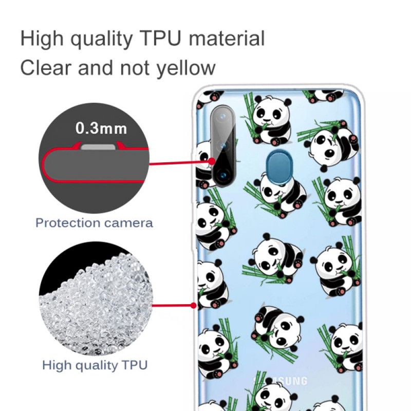 Hoesje voor Samsung Galaxy M11 Leuke Panda'S