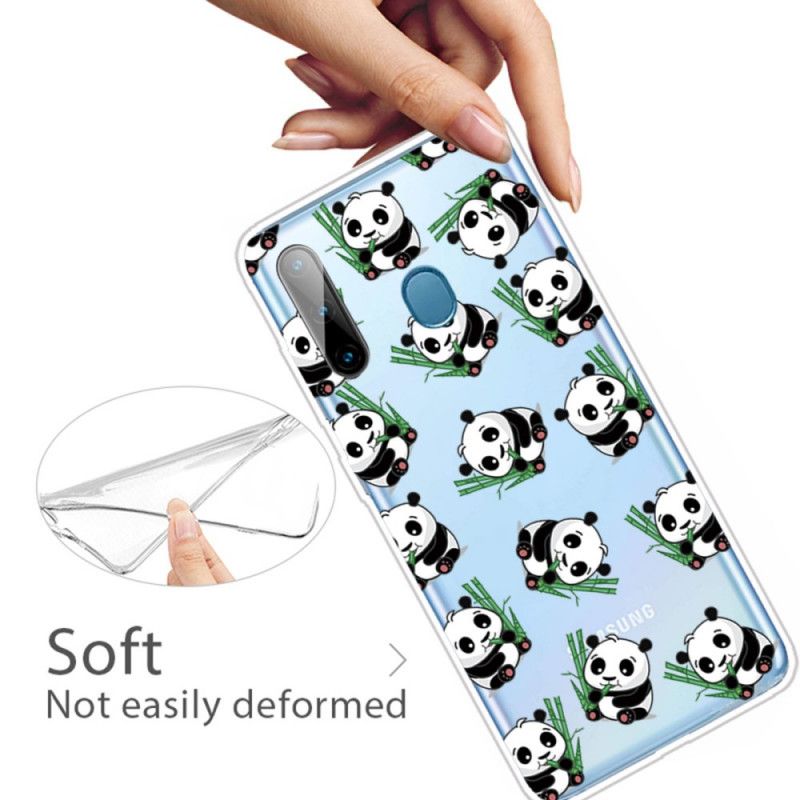Hoesje voor Samsung Galaxy M11 Leuke Panda'S
