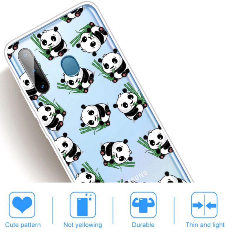 Hoesje voor Samsung Galaxy M11 Leuke Panda'S