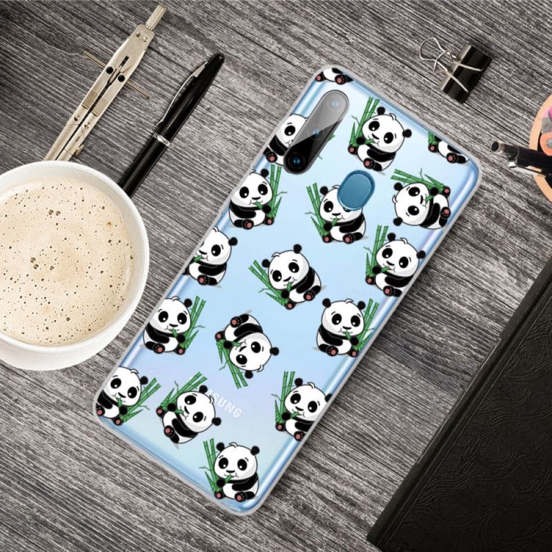 Hoesje voor Samsung Galaxy M11 Leuke Panda'S