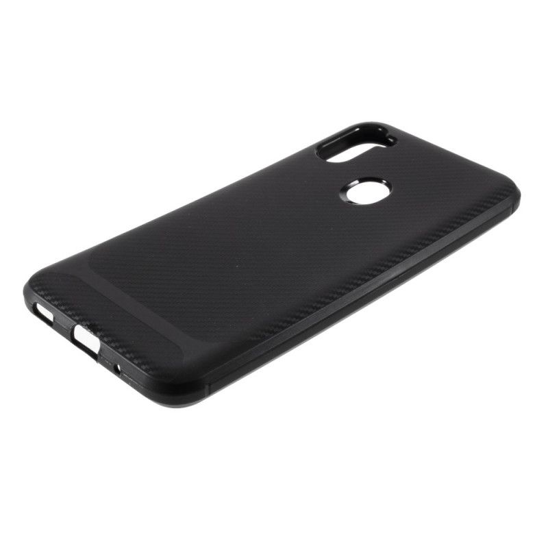 Hoesje voor Samsung Galaxy M11 Rood Zwart Modern Antislip