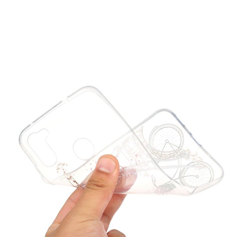 Hoesje voor Samsung Galaxy M11 Transparant Hallo Parijs