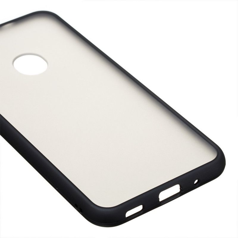 Hoesje voor Samsung Galaxy M11 Wit Zwart Hybride Met Gekleurde Randen