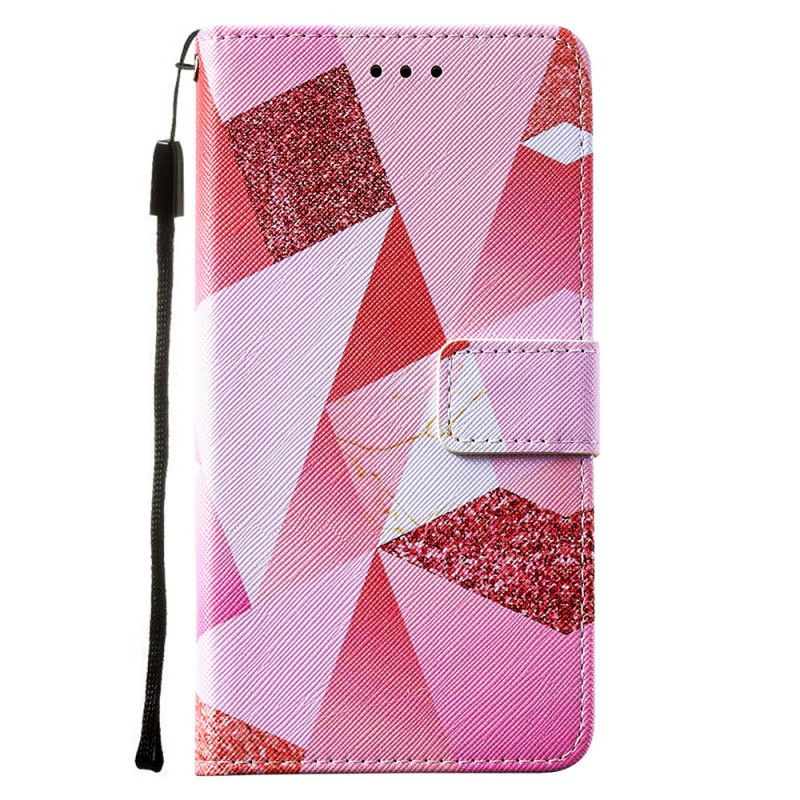 Leren Hoesje Samsung Galaxy M11 Roze Afbeelding