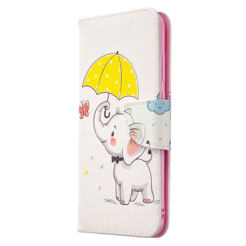 Leren Hoesje voor Samsung Galaxy M11 Babyolifant