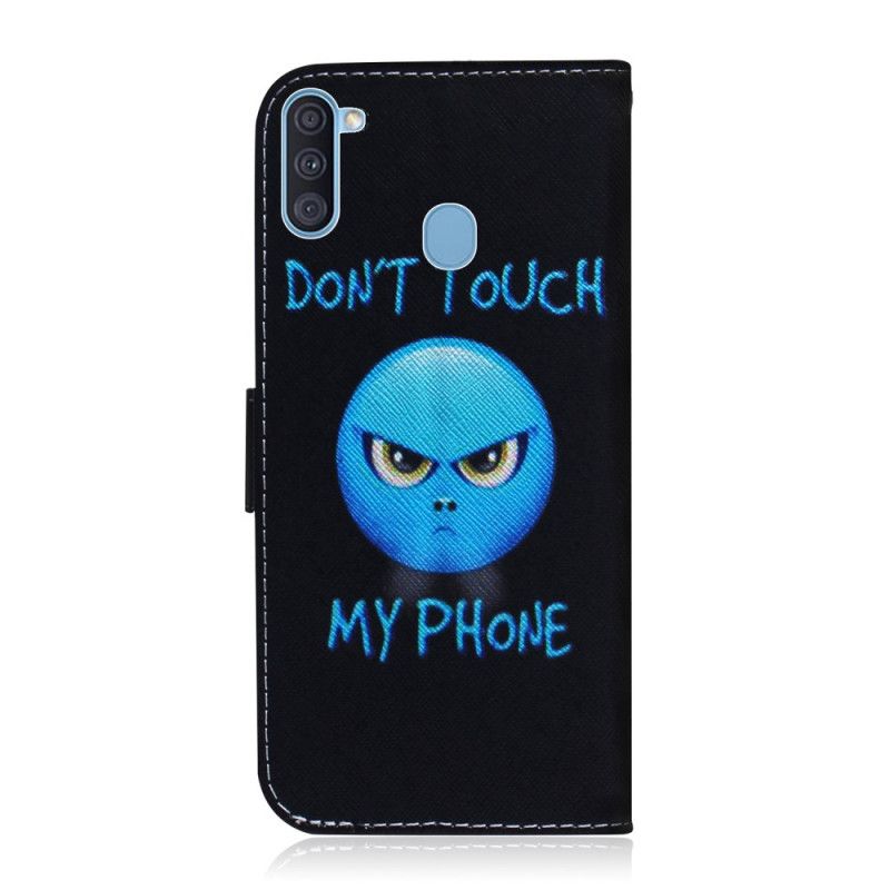 Leren Hoesje voor Samsung Galaxy M11 Emoji-Telefoon