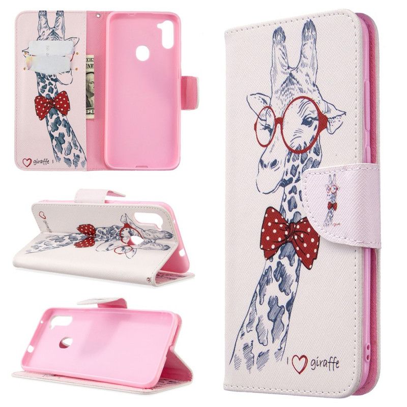 Leren Hoesje voor Samsung Galaxy M11 Nerdgiraf