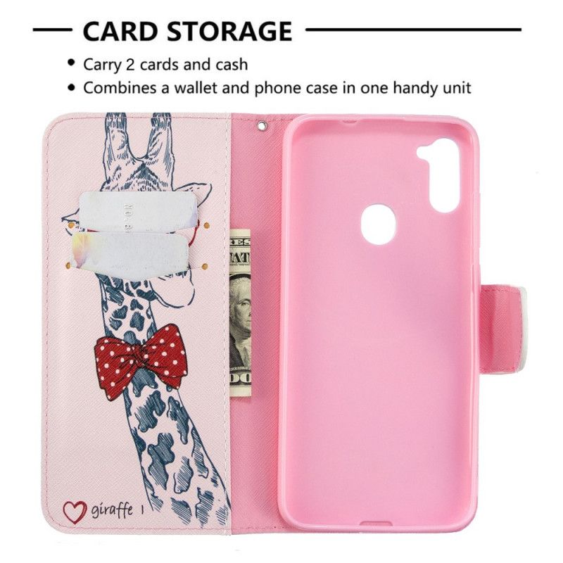 Leren Hoesje voor Samsung Galaxy M11 Nerdgiraf