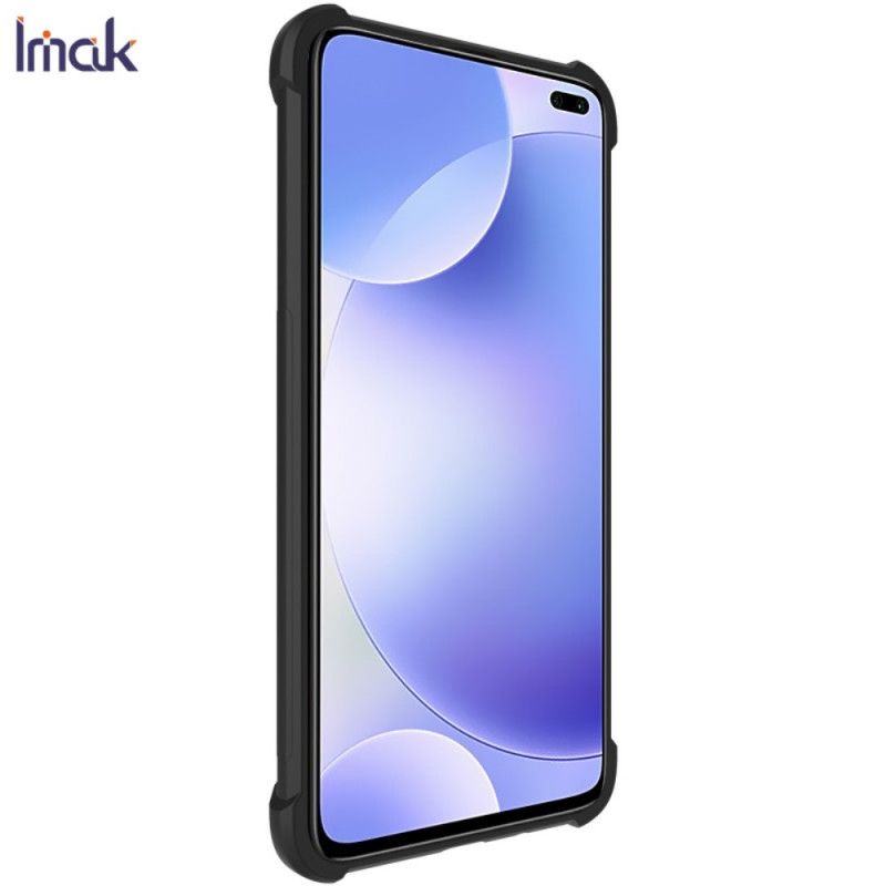 Cover Hoesje Xiaomi Redmi K30 Grijs Zwart Telefoonhoesje Imak Huidgevoel