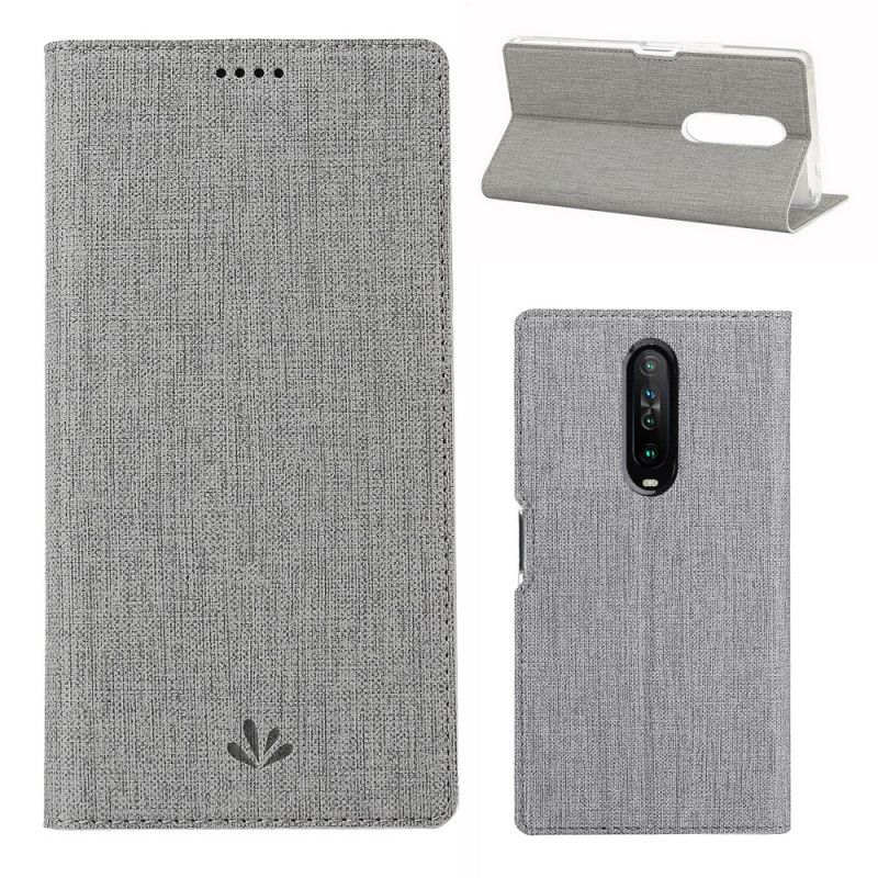 Folio-hoesje voor Xiaomi Redmi K30 Magenta Getextureerde Vili Dmx