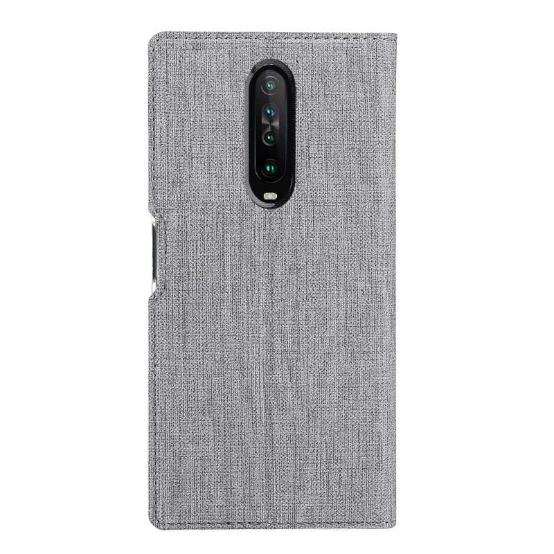 Folio-hoesje voor Xiaomi Redmi K30 Magenta Getextureerde Vili Dmx