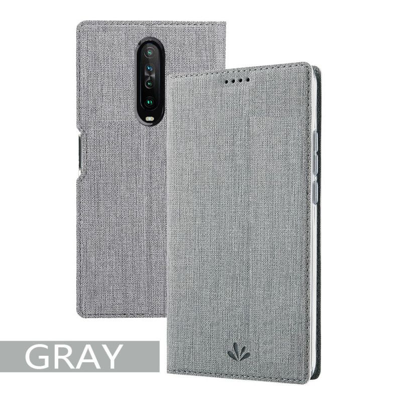 Folio-hoesje voor Xiaomi Redmi K30 Magenta Getextureerde Vili Dmx