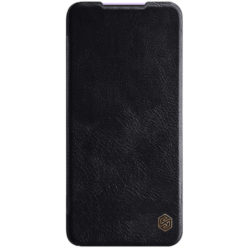 Folio-hoesje Xiaomi Redmi K30 Rood Zwart Nillkin Qin-Reeks