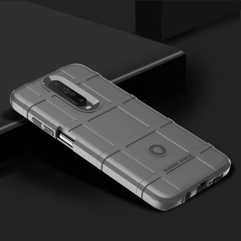 Hoesje voor Xiaomi Redmi K30 Grijs Zwart Robuust Schild