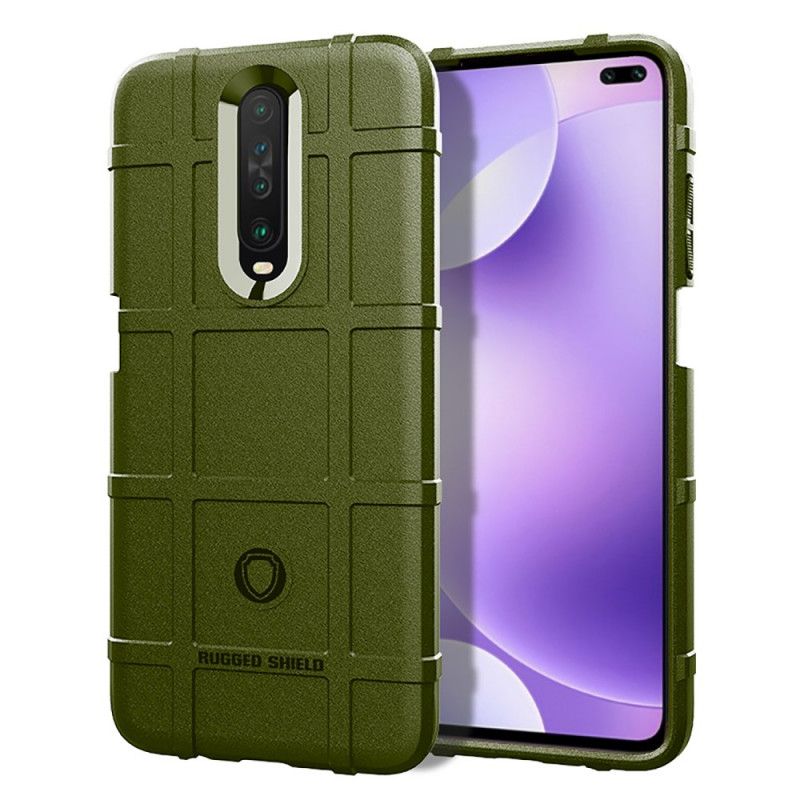 Hoesje voor Xiaomi Redmi K30 Grijs Zwart Robuust Schild