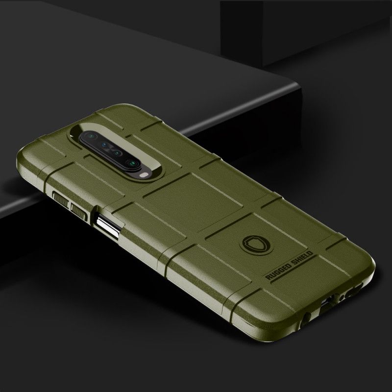 Hoesje voor Xiaomi Redmi K30 Grijs Zwart Robuust Schild