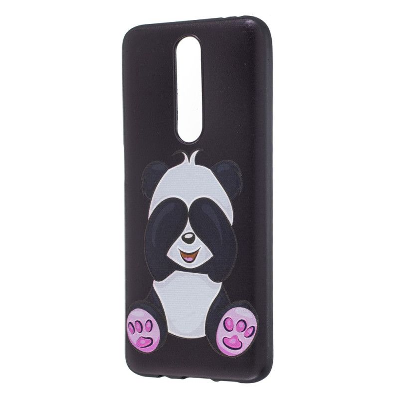 Hoesje voor Xiaomi Redmi K30 Leuke Panda Met Reliëf