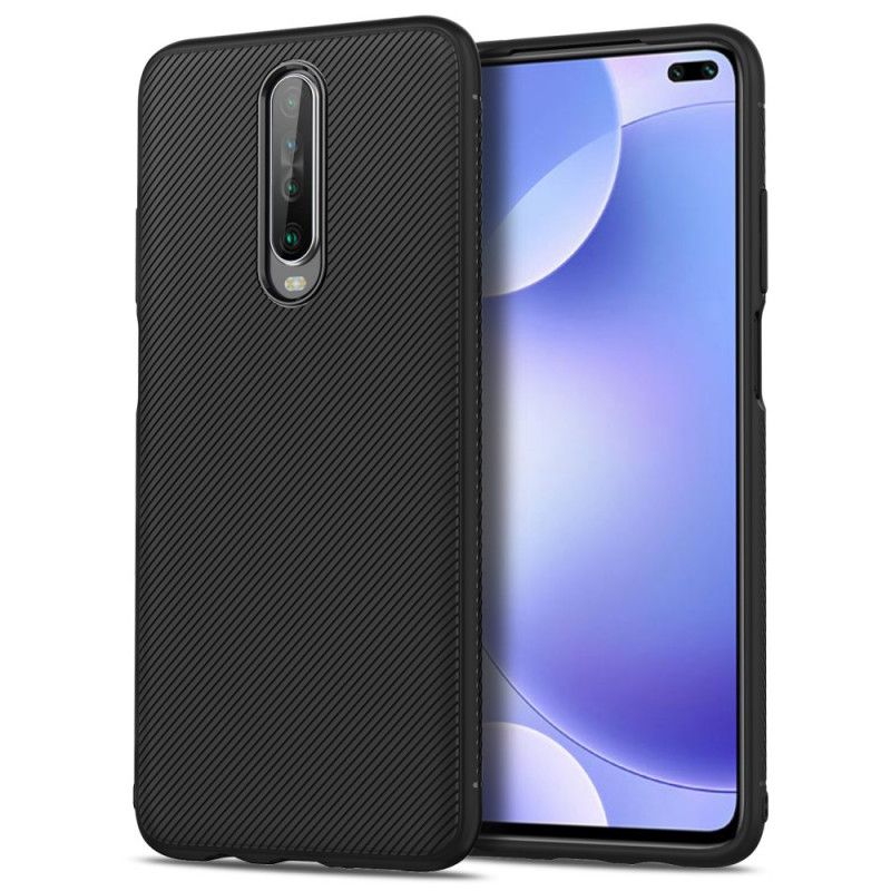 Hoesje Xiaomi Redmi K30 Donkerblauw Zwart Lenuo Keperstof