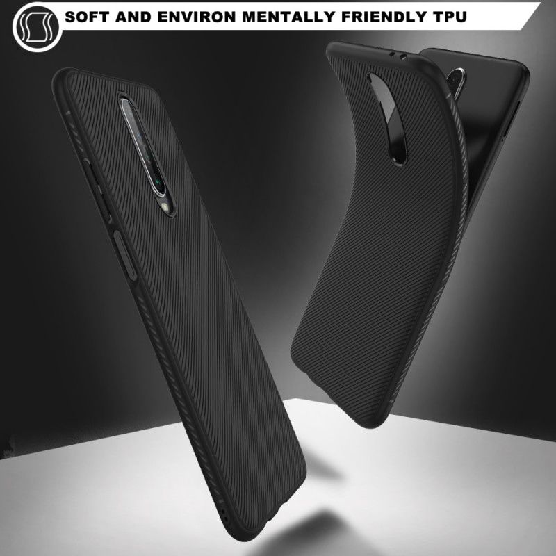 Hoesje Xiaomi Redmi K30 Donkerblauw Zwart Lenuo Keperstof