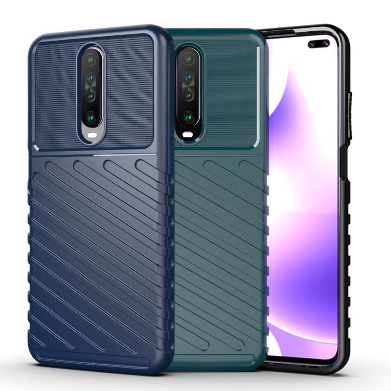 Hoesje Xiaomi Redmi K30 Groen Zwart Donderreeks