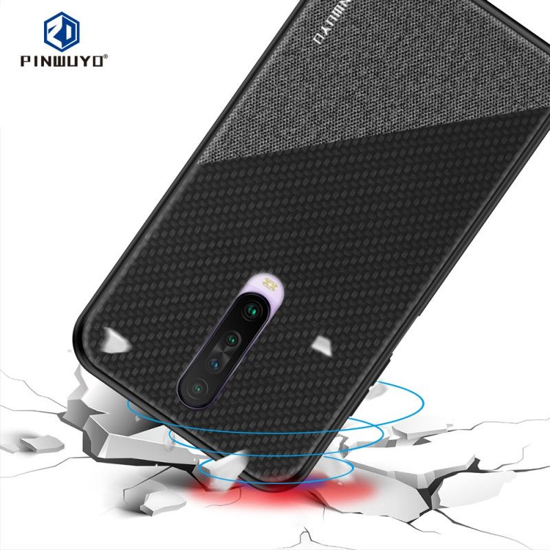 Hoesje Xiaomi Redmi K30 Magenta Zwart Pinwuyo Eer-Serie