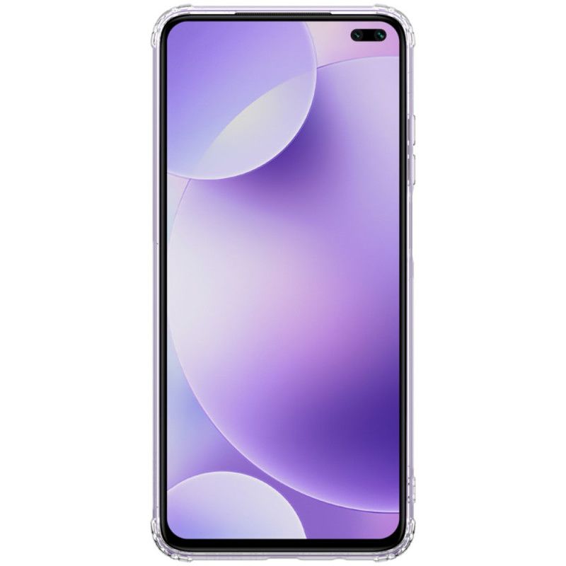 Hoesje Xiaomi Redmi K30 Transparant Grijs Versterkt Transparant Nillkin