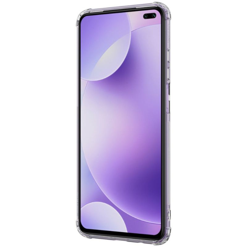 Hoesje Xiaomi Redmi K30 Transparant Grijs Versterkt Transparant Nillkin