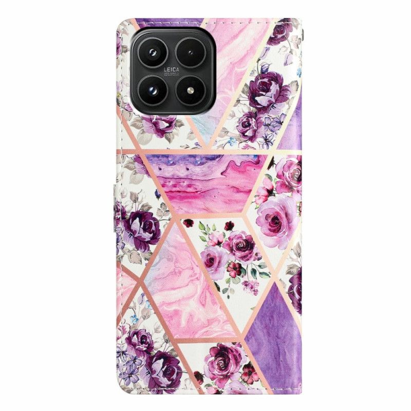 Bescherming Hoesje Xiaomi 17 Paars Bloemenpatroon