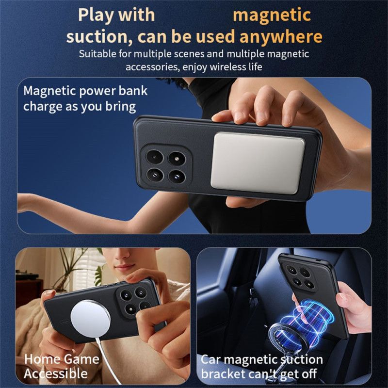 Cover Hoesje Xiaomi 17 Telefoonhoesje Magsafe Lederlook